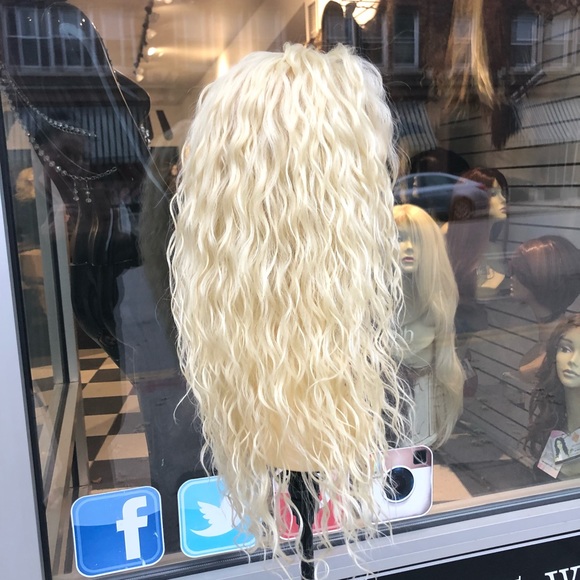 Blonde Wig Sale curly 613 Alopecia Hairloss Wig - Picture 7 of 8